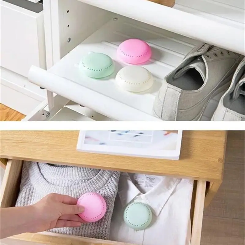 Air Freshener Toilet Aromatherapy Fragrance Lasting Deodorant Round Solid Fresher For Bedroom Wardrobe Car Household Supplies