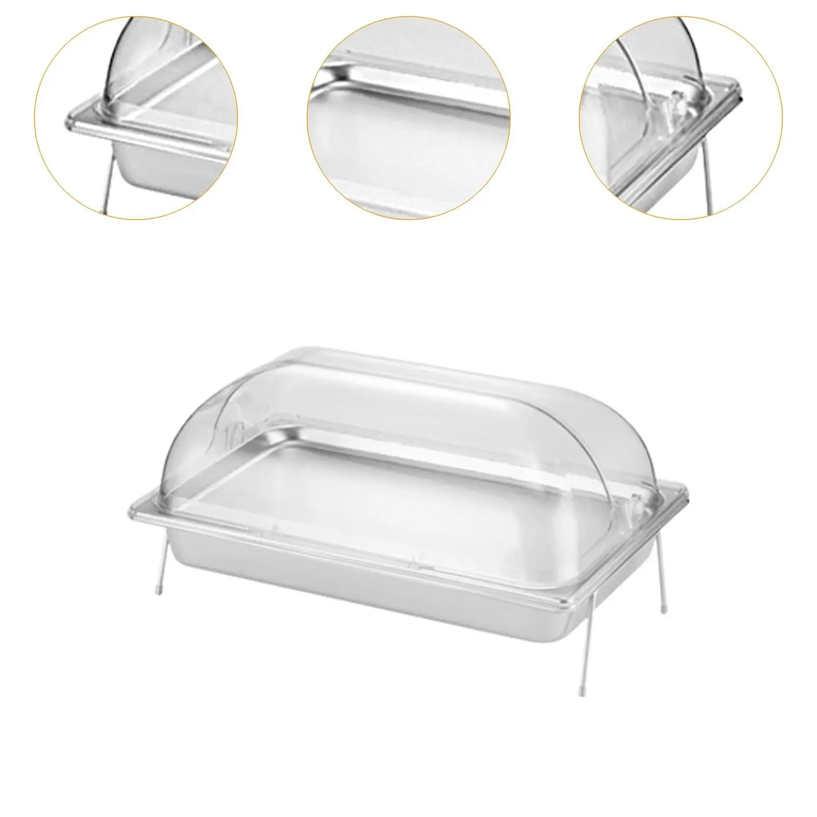 Stainless Steel Food Display Tray for Seafood for Buffet Restaurant Hotel 5