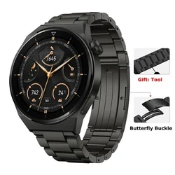 Luxury Titanium Metal Strap - Premium Business Bracelet Wristband - Huawei GT 6 46mm (Grey - tool)