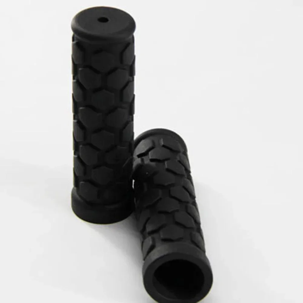 2pcs Bicycle Handle Handlebar 22mm Anti-Slip Shock Absorption Rubber Bike Grip Haddle Bars Black Comfortable Cycling Accessories bicycle handlebar grips,bicycle handlebar