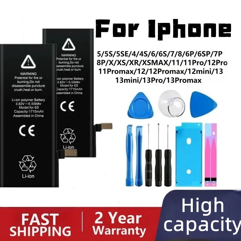

High Capacity Li-ion Polymer Battery For iphone X XR XS XS MAX11 11Pro Max Original Cell Cobalt Core Repair Kit