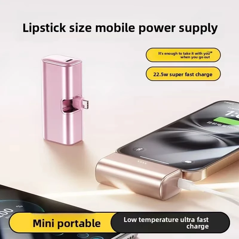 레노버 미니 225W 고속 충전 보조배터리 500000mAh USB C 휴대용 충전기 아이폰 16 15 안드로이드 모든 스마트 기기 여행용