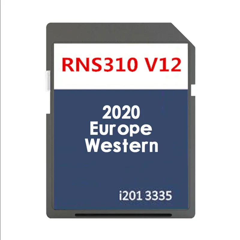 RNS 310 V12 서유럽 VW 골프 6(5K)용 2008년부터 2014년까지 내비게이션 SD 지도 GPS Sat Nav 노르웨이 오스트리아 폴란드 스페인