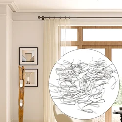 Set of Metal Curtain Hooks for Window Treatments - Home Hardware Accessories (50pcs)