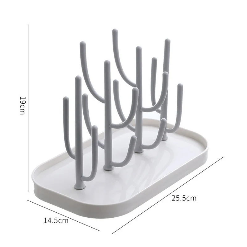 Tree-shaped Baby Bottle Drain Rack Baby Bottle Clean Storage Dustproof Drying Rack