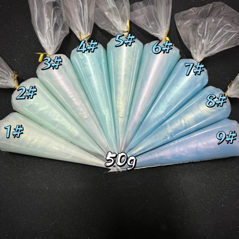 Blue Simulated Pearlescent Cream Glue for DIY Crafts