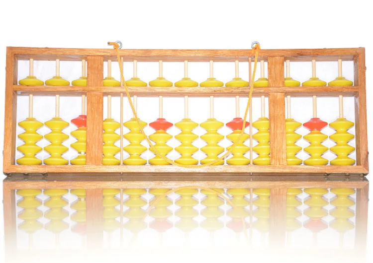 Chinese Abacus 13 Column Wood Hanger Big Size NON-SLIP Chinese Soroban Tool In Mathematics Education for Teachers 58cm wooden abacus wooden math teaching toys