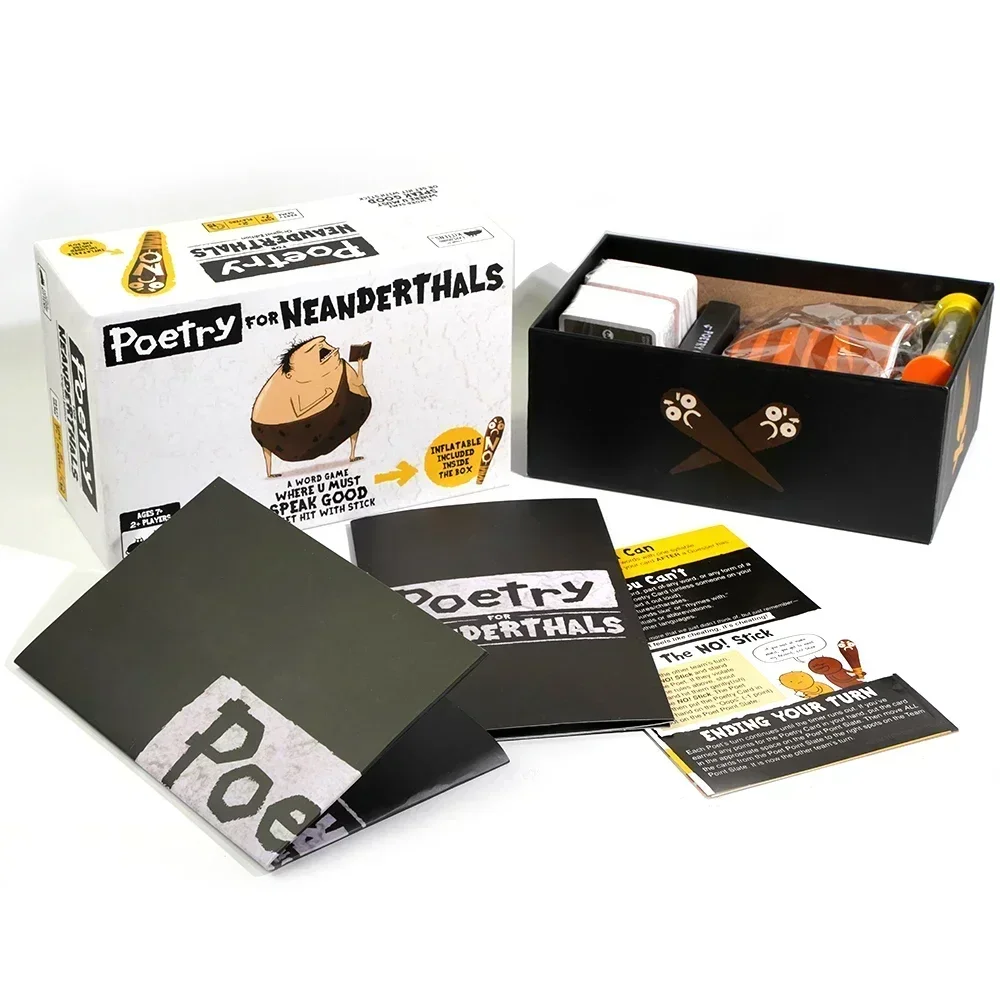 Poetry For Neanderthals Exploding Kittens Family Card Strategy Word Game board game