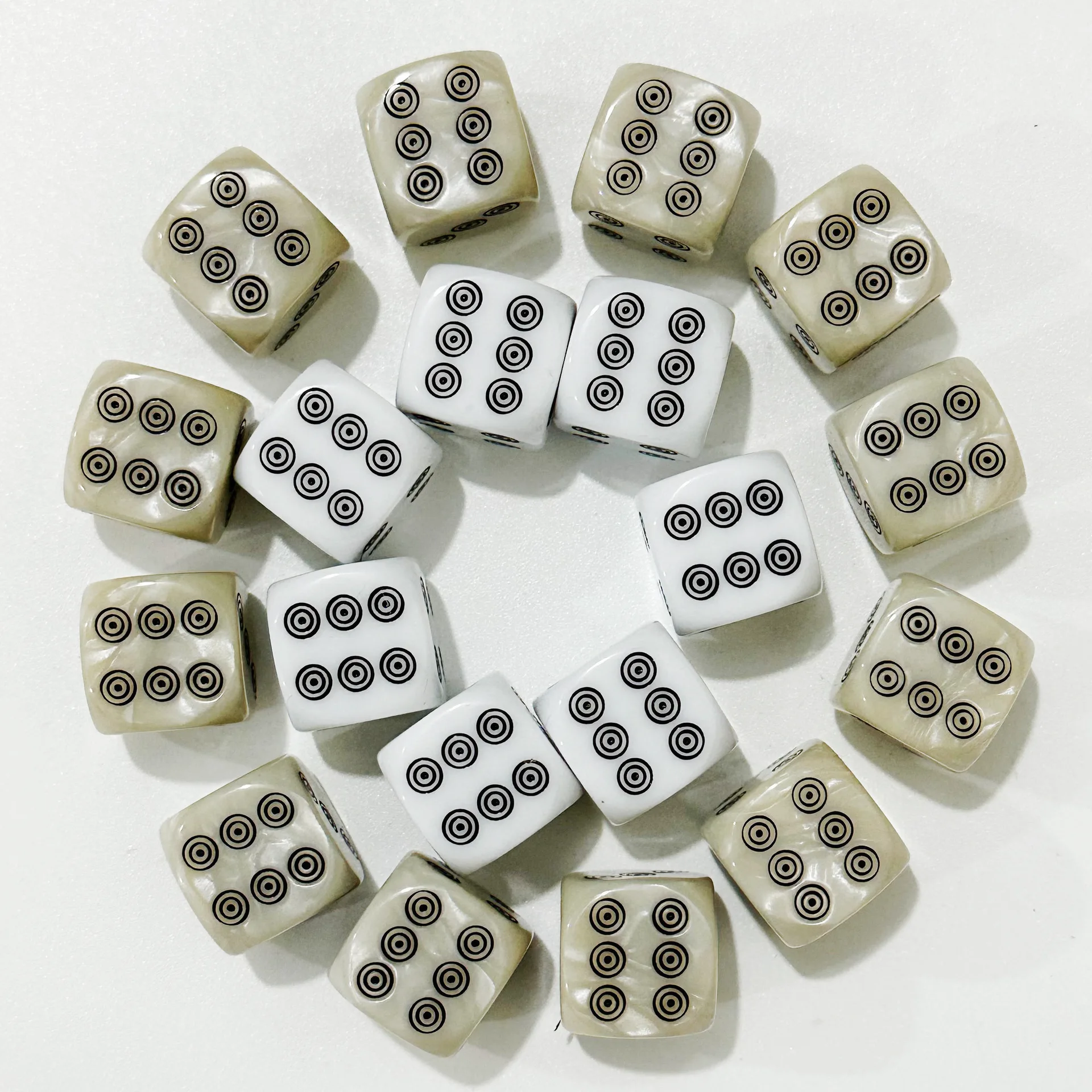 10 Pcs/set 6 Sided Circle Dice Funny Puzzle Game