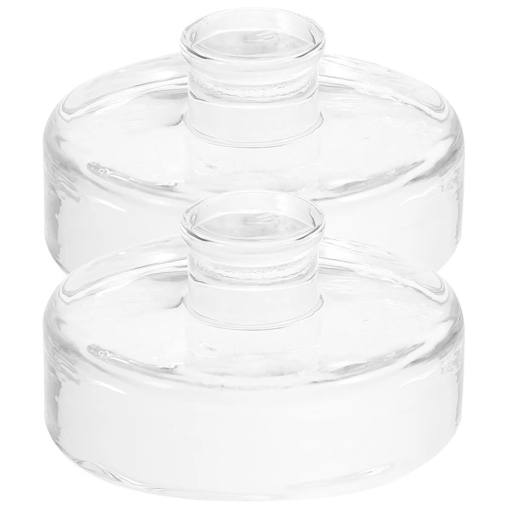 Fermenting Glass Jars 2 Pcs Fermented Glass Weights Heavy Fermenting Lids Mason Jar Pickling Household Multi-function