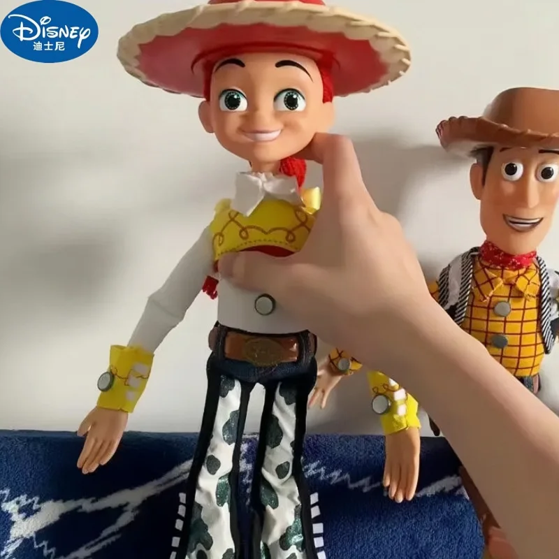 Anime Disney Toy Story 4 Talking Woody Buzz Jessie Rex Action Figures Anime Decoration Collection Figurine Toy Model For Gift