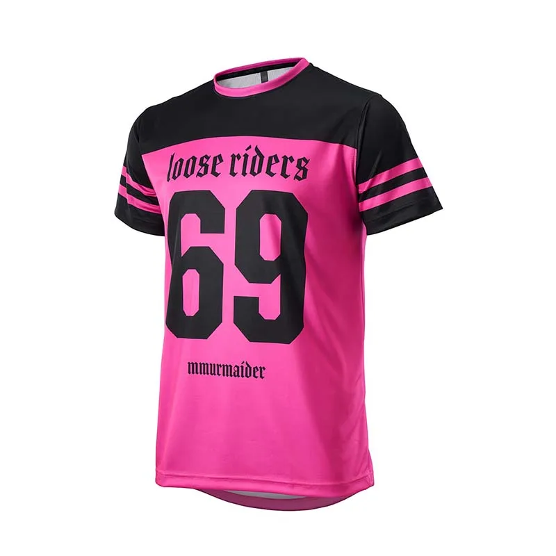 thumbnail image 1 of Camiseta de manga corta para hombre, transpirable, de secado rápido, para ciclismo de montaña, motociclismo, descenso, carreras todoterreno, Loose Rider, 1 of 4