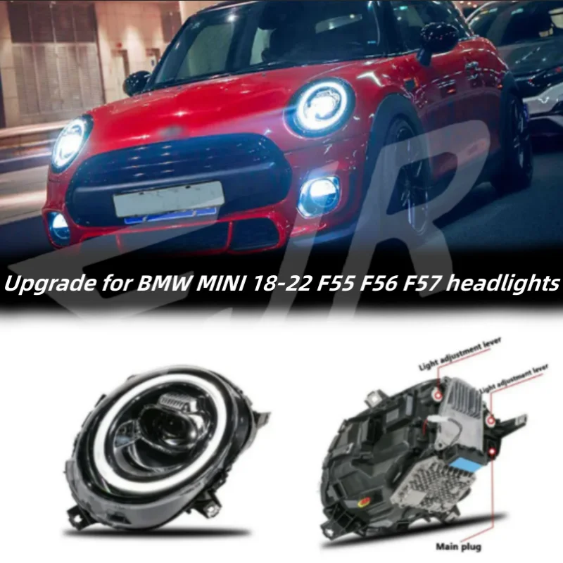 

Headlight Assembly for BMW MINI 18-22 Modification F55 F56 F57 LED Steering Start Colorful Headlamp Assembly