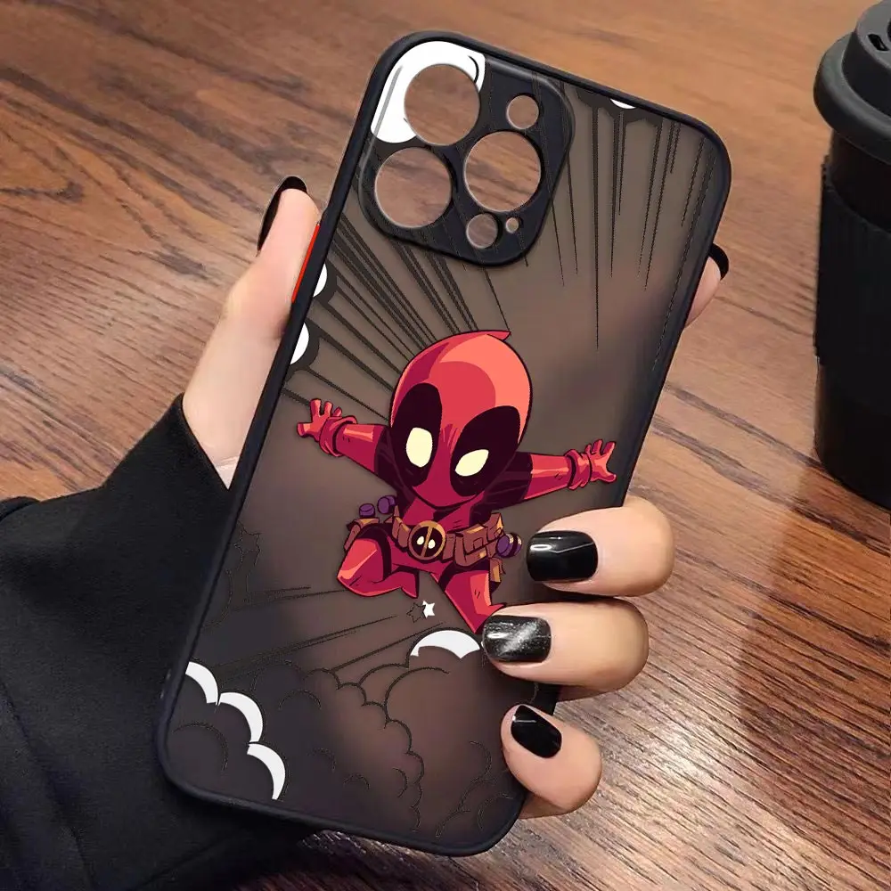 thumbnail image 1 of Case for iPhone Apple 14 13 11 12 MINI Pro XS Max XR X 7 8 SE 2022 2020 6 6S Plus Case Marvel Cartoon Hero Spider-Man Lron Man, 1 of 5