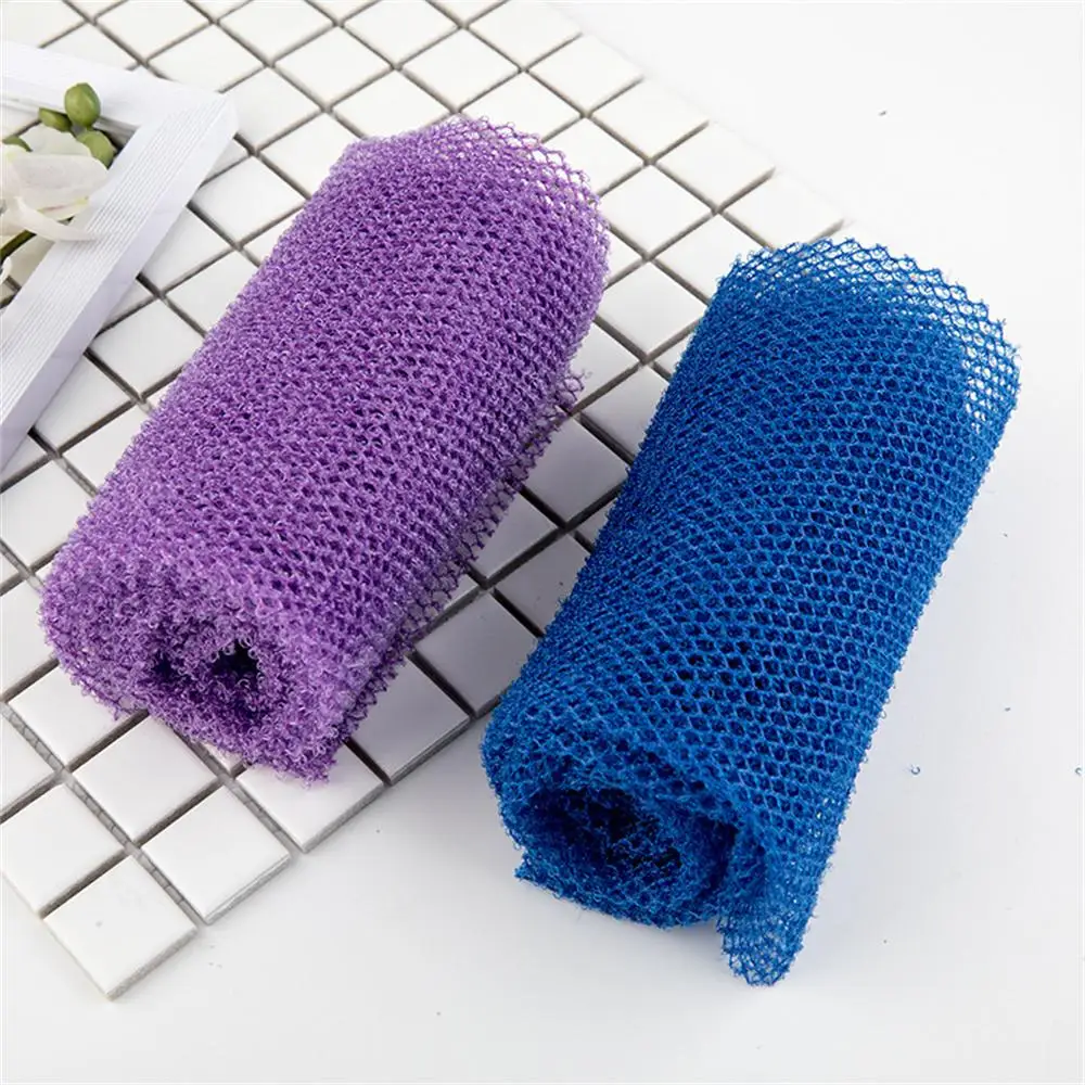 African Net Sponge, 31.5inch African Exfoliating Body Net Scrubbing Wash Net Washcloth Long Bathing Sponge Net Shower 2