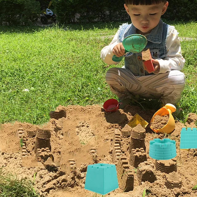 Sand Beach S Kidsset Scoop Dinosaur Castle Sandbox Play Mold Kit Tool Recognition Playing Building Birthday Outdoor 5