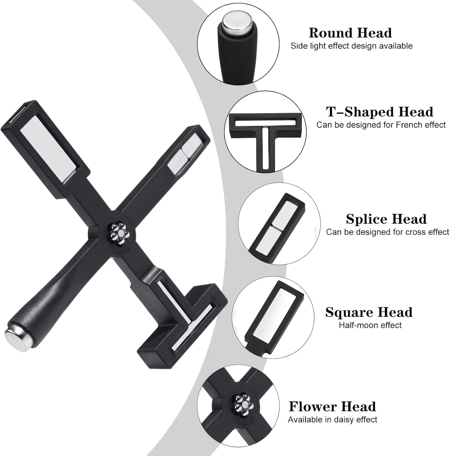Cross-border manicure five-in-one multi-functional cross powerful magnet cat's eye nail polish glue magnet tool cat eye nail tool magnetic nail art tools magnetic nail tools nail care tools