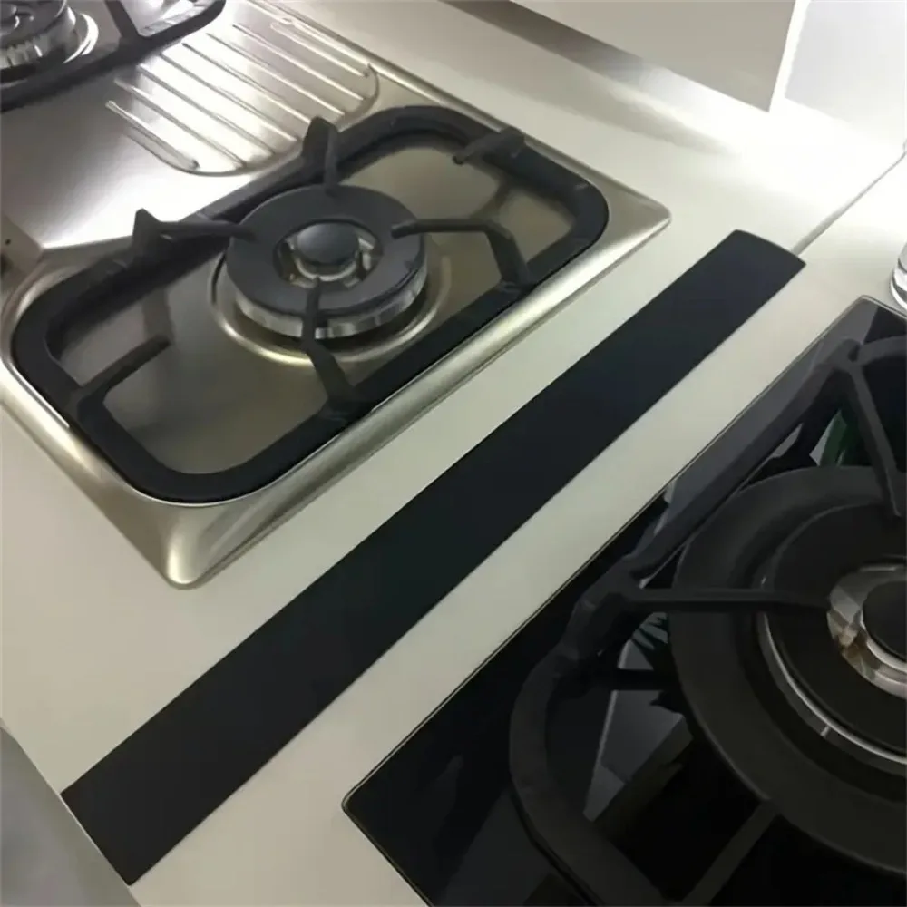Silicone Gap Strip Kitchen Gas Stove Sealing Strip Kitchen Anti-Oil Anti-Stain Silicone Seal Insert Strip