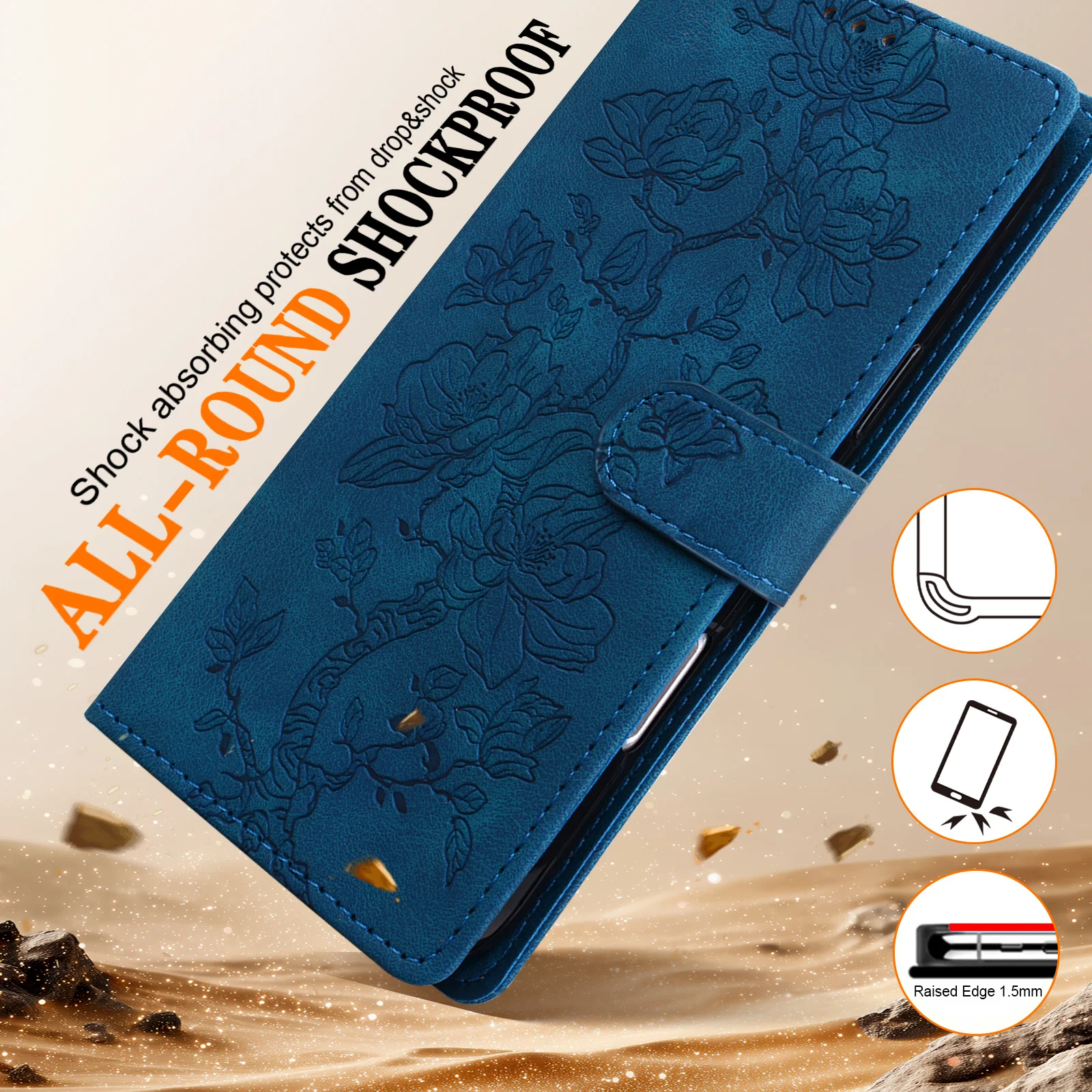 Magnetic Flip Leather Wallet Phone Case