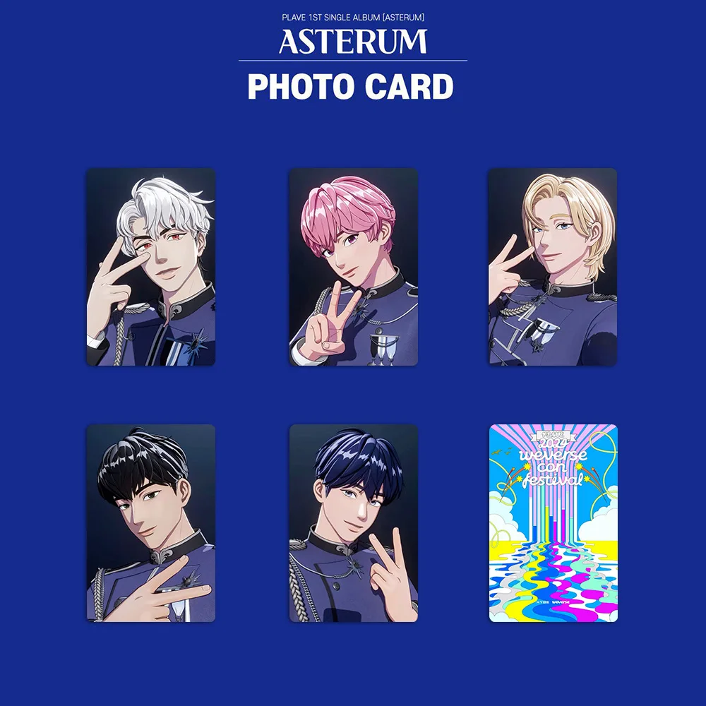 Kpop Photo Cards 5 Pcs/Set Korean Plave Lomo Card Asterum Double-sided Photocards