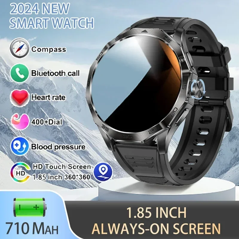 

New Original Smart Watch GPS Sports Men 1.85 Inch HD AMOLED Screen 710 Mah Battery Bluetooth Call Smart Watch for Huawei Xiaomi