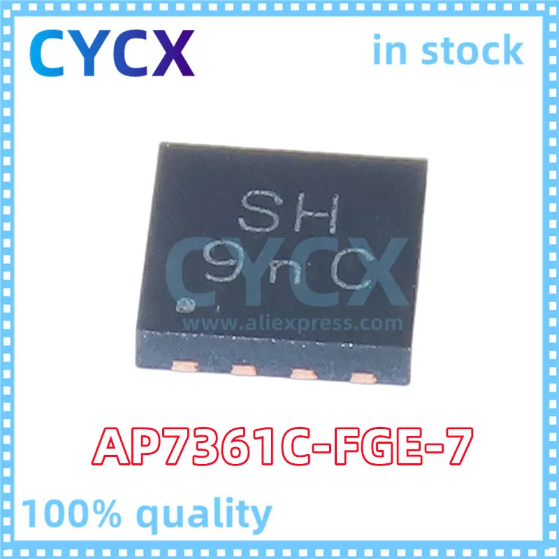 5pcs AP7361C-FGE-7 IC REG LINEAR POS ADJ 1A 8UDFN