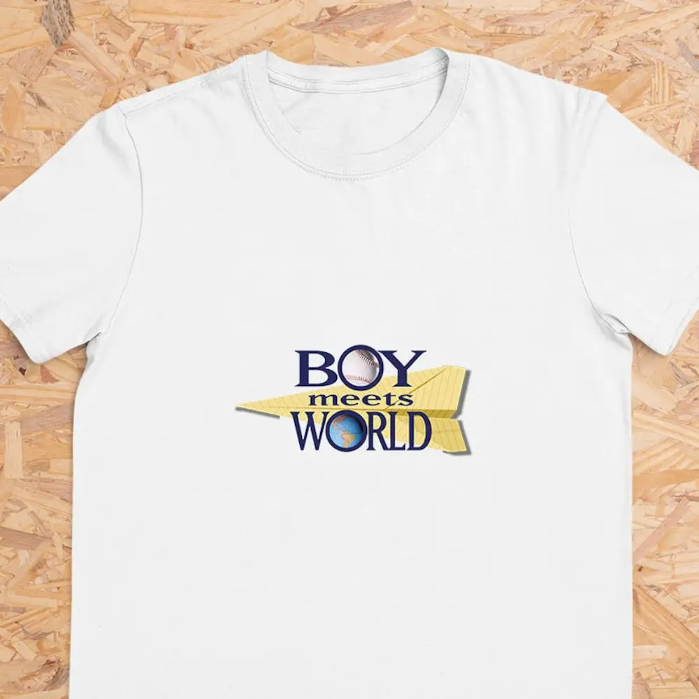 Футболка с надписью «Boy meet World Tv», размер S 3Xl