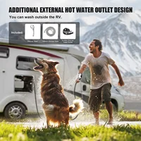 Chauffe-eau au gaz propane/GPL blanc, nouvelle conception, 10L/min, pour caravanes et camping-cars, 20kW, électrique, sans réservoir, échangeur de chaleur en cuivre, LED 4
