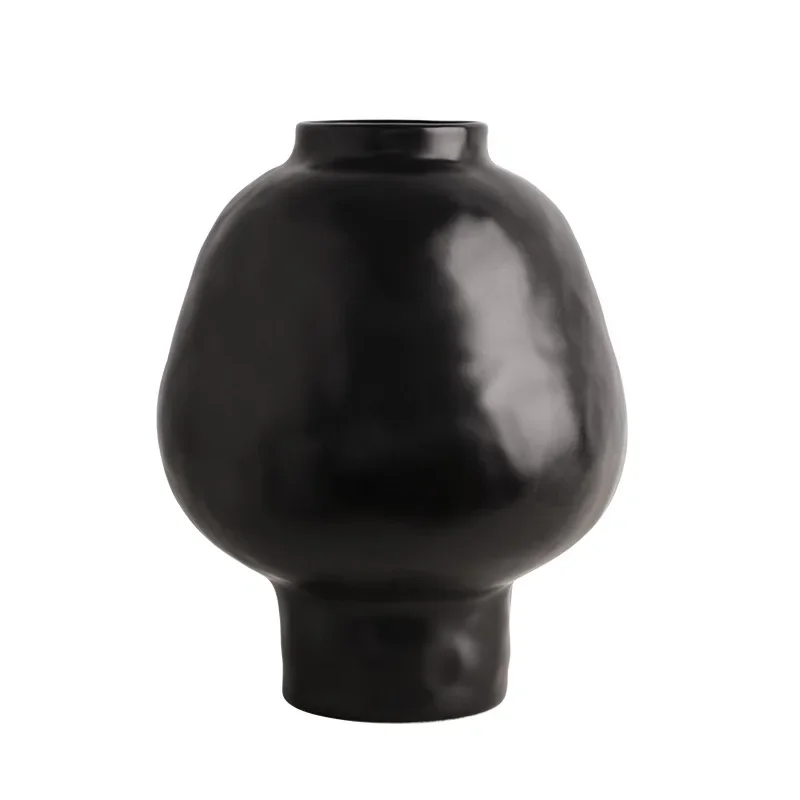 Hammer Pattern Ceramic Vase Creative Porcelain Flower Pots Desk Decoration Flower Arrangement Floral Vases Room Aesthetic Decor 5
