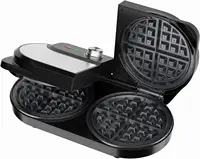 Waffle Maker 6 Inch, 1400W Belgian Waffle Maker for Breakfast and Snacks, Stainless Steel Waffle Iron with Nonstick Plate 1