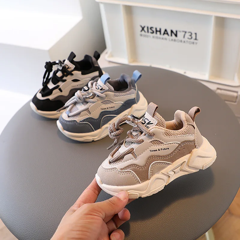 

New Sneakers Kids Spring Autumn Mesh Breathable Sport Shoes Children Boys Girls Outdoor Ball Shoes Tenis Masculino Toddler Shoes