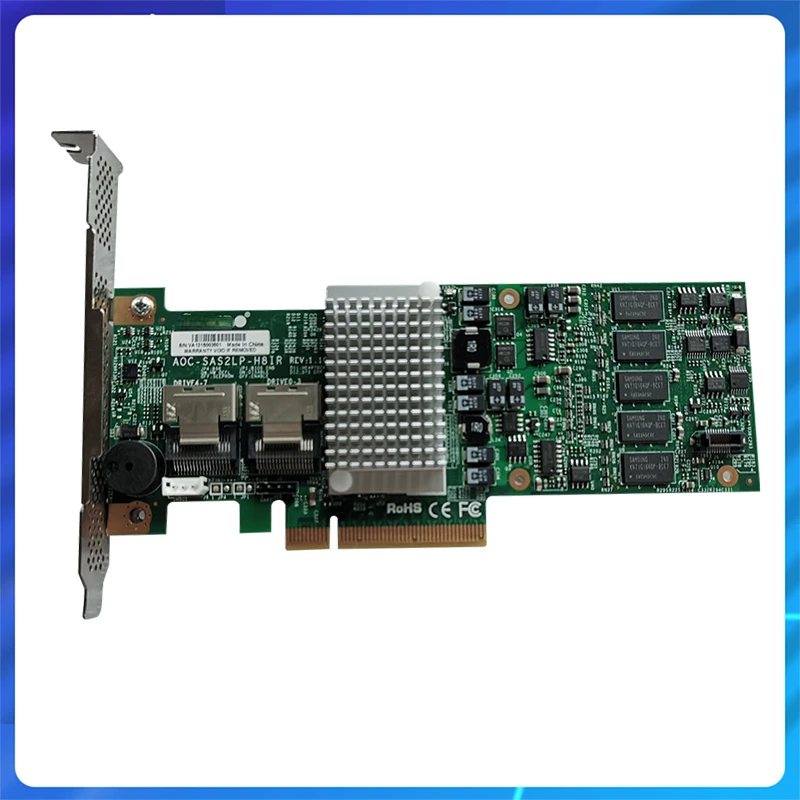 Originale Aoc-Sas2Lp-H8Ir Lsi 2108 6 Gb/S 9260-8I Sas Raid Array Card Pci-E X8 Raid Controller Scheda Pcie