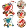 Simulated Fruit Snacks Kids Big storage Cart Play House Pretend living room With Children's Cart Snack storage cart Role Playing 6