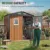 Outdoor Storage Shed 6x4 Ft, Lockable Metal Garden Shed with Window, Tool Shed Tiny House Vertical Outside Storage Building 2