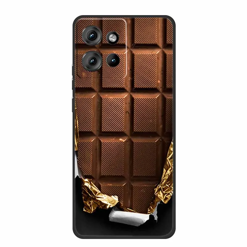 Sleek Black Shockproof TPU Silicone Phone Case - Soft Protective Back Cover 6.7 Coque