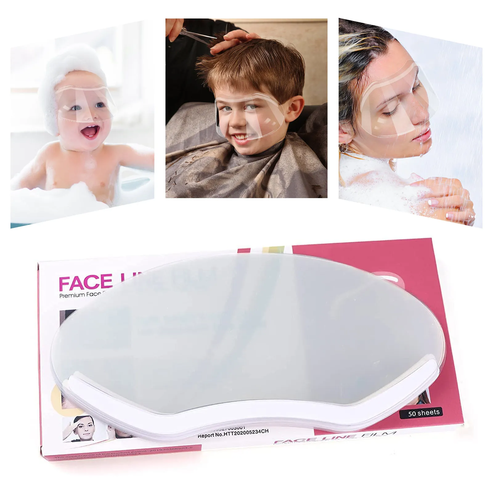 30pcs Professional Clear Forehead Shield Wear-resistant Face Goggles Lightweight Protective Guard Transparent Facial Visors 4