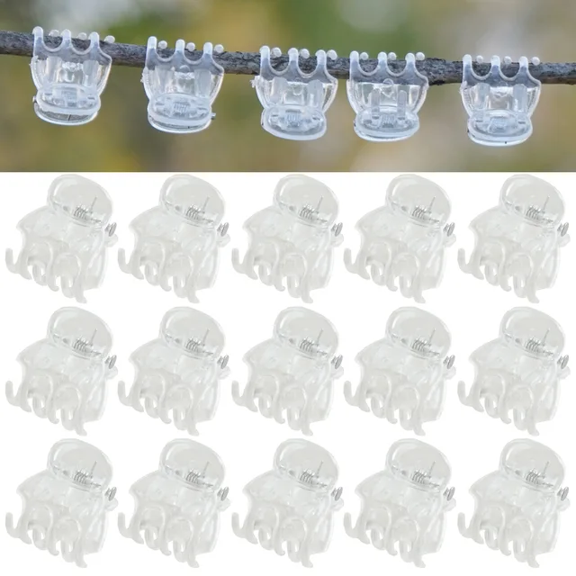 30-1000Pcs 6 Karmos Átlátszó Növényi Klipek Orchidea Virágok Támogató Bilincs Hegymászó Szőlő Szár Kötött Köteg Ágkert Szerszám
