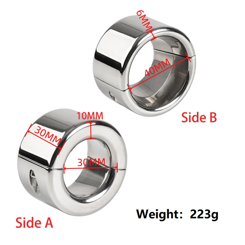 Stainless Steel Testicle Ball Stretcher Heavy Duty Weight Scrotum