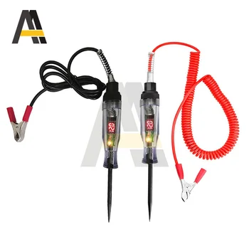 자동차 트럭 전압 회로 테스터, 디지털 디스플레이 전기 펜 프로브 펜 전구, 자동차 진단 도구, 3-36V, 6-24V DC