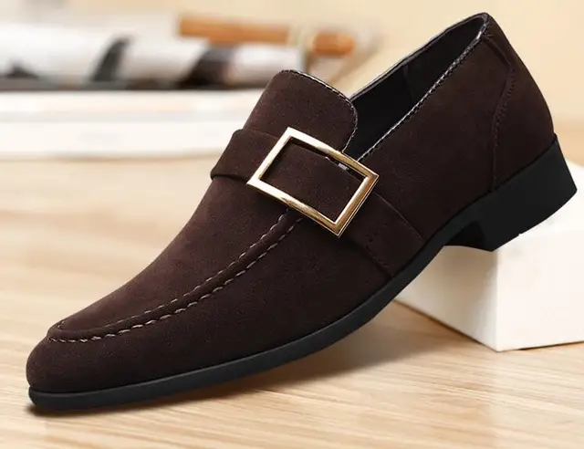 Black Slip On Shoes Men Designer Mocassin Suede Shoes Men Loafers Elegant  Dress Shoes For Men 2022 Обувь Мужская Зима Chaussure - Men's Dress Shoes -  AliExpress