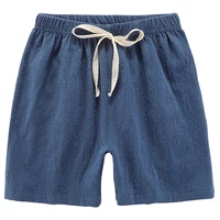 Shorts d'été en coton et lin pour garçons et filles, pantalons de plage décontractés, confortables, pour enfants de 2 à 10 ans, tendance 2