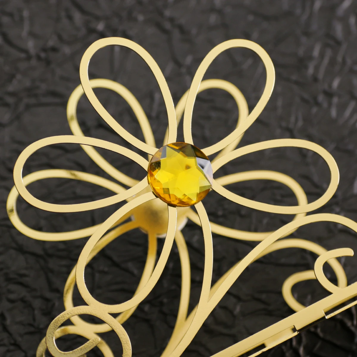 1pc metal creative napkin holder, modern minimalist flower napkin holder, dining table upright tissue holder 5
