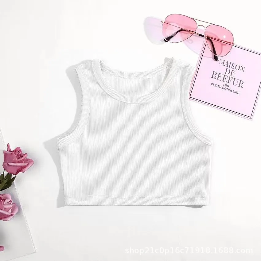 Summer Girls Underwear kids underwear kids tops Sleeveless Shirts for Children T-shirts Tank Tops Camisoles Undershirts