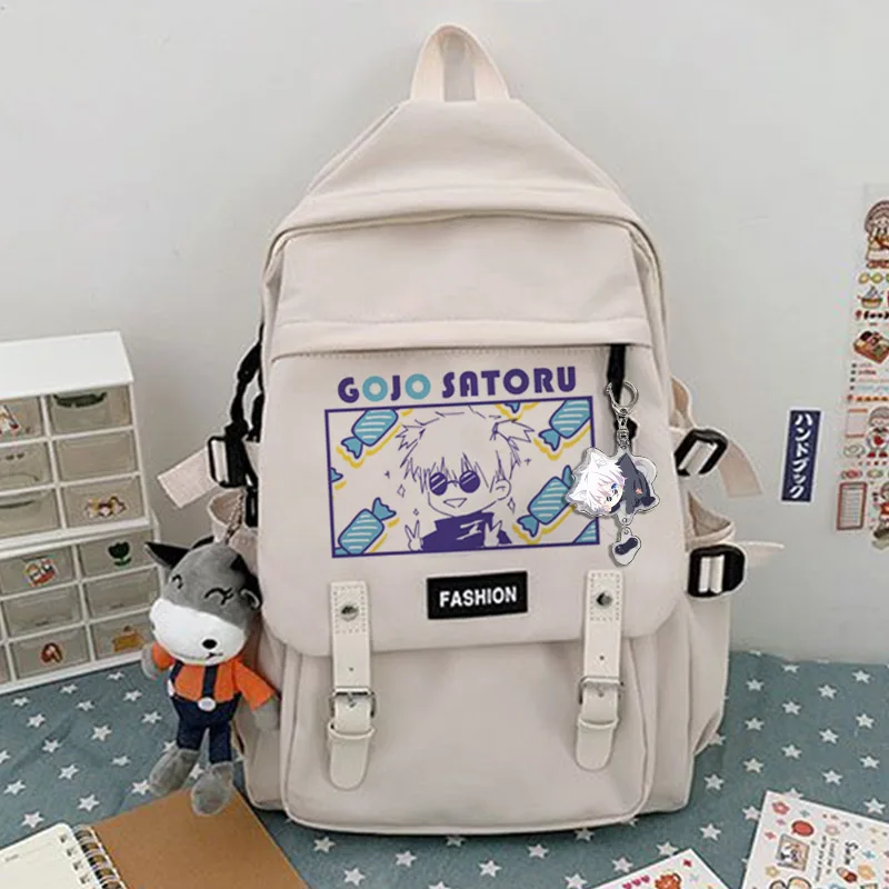 Anime Gojo Satoru Backpack Women Adventures Sukuna Manga Big Backpacks  Polyester Kawaii School Bags Trekking Colorful Rucksack - AliExpress