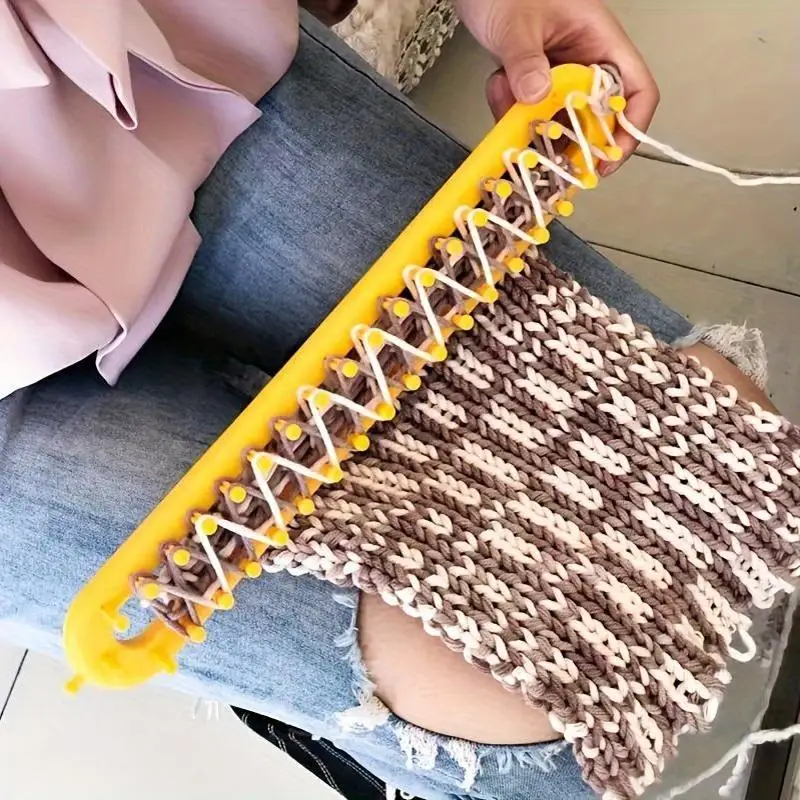 1pc Loom Knitting Knitter Kit, DIY Craft Knitting Board Looms, Scarf Knitter, Weaving Loom Sewing Accessories