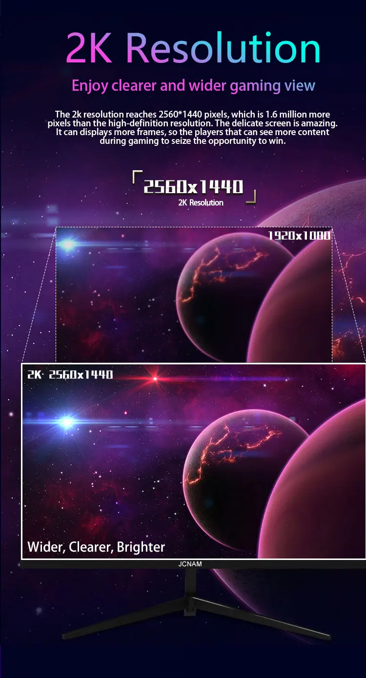 Jcname-2k 27 ġ IPS 165Hz ̹ , HDR  2560*1440 ػ HDMI ũž ũ PC ÷