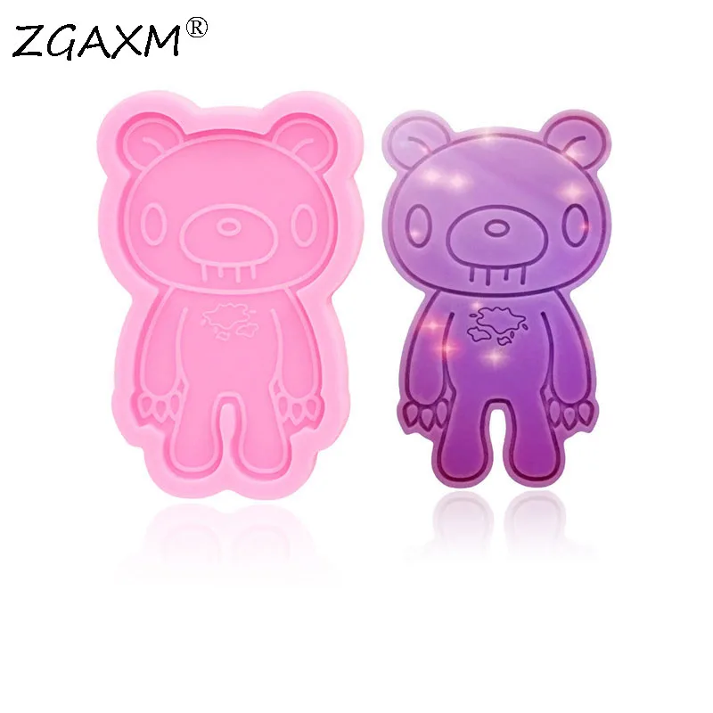 

LM 1170 - Bear Fondant Chocolate Mold Silicone, Jewelry shaker Keychain Polymer Clay ​Bear Resin Silicone Mold