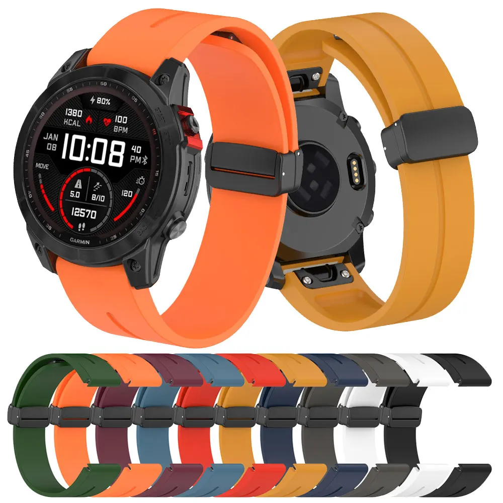 

Ремешок силиконовый QuickFit для наручных часов, браслет для Garmin Fenix 7X 7 7S 6X 6 6S Pro 5 5X 5S Epix 2, 26 20 22 мм