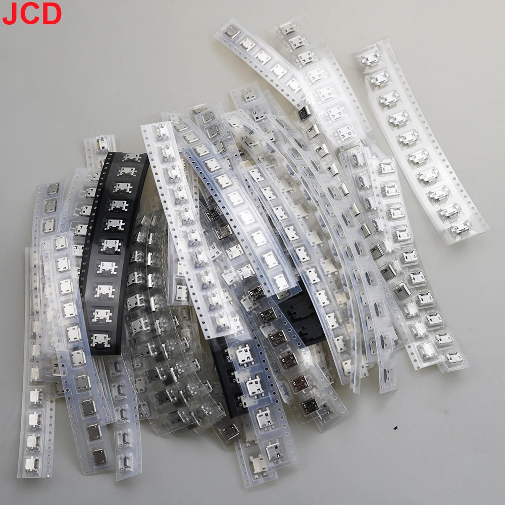 USB Charging Port Connector 50 Models 5Pin Micro USB Jack Socket for Nokia Lenovo Samsung Huawei HTC Tablet PC etc