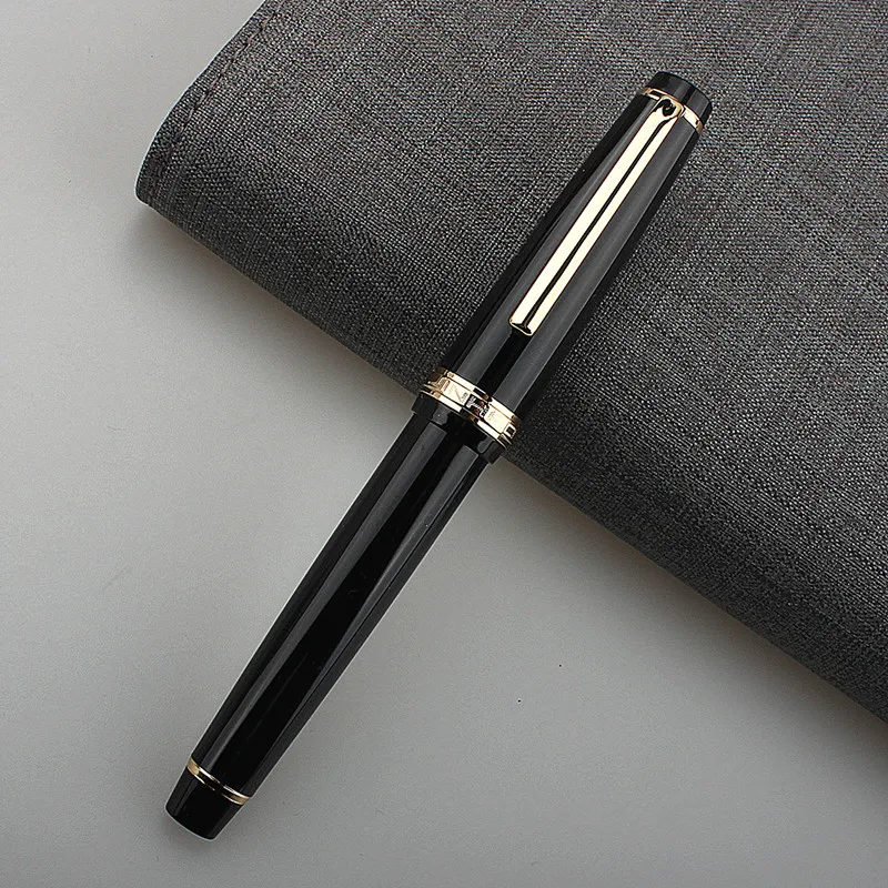 thumbnail image 1 of Acrylic Fountain Pen Model 82 with Golden Trim, Converter, and Nib Options, 1 of 5